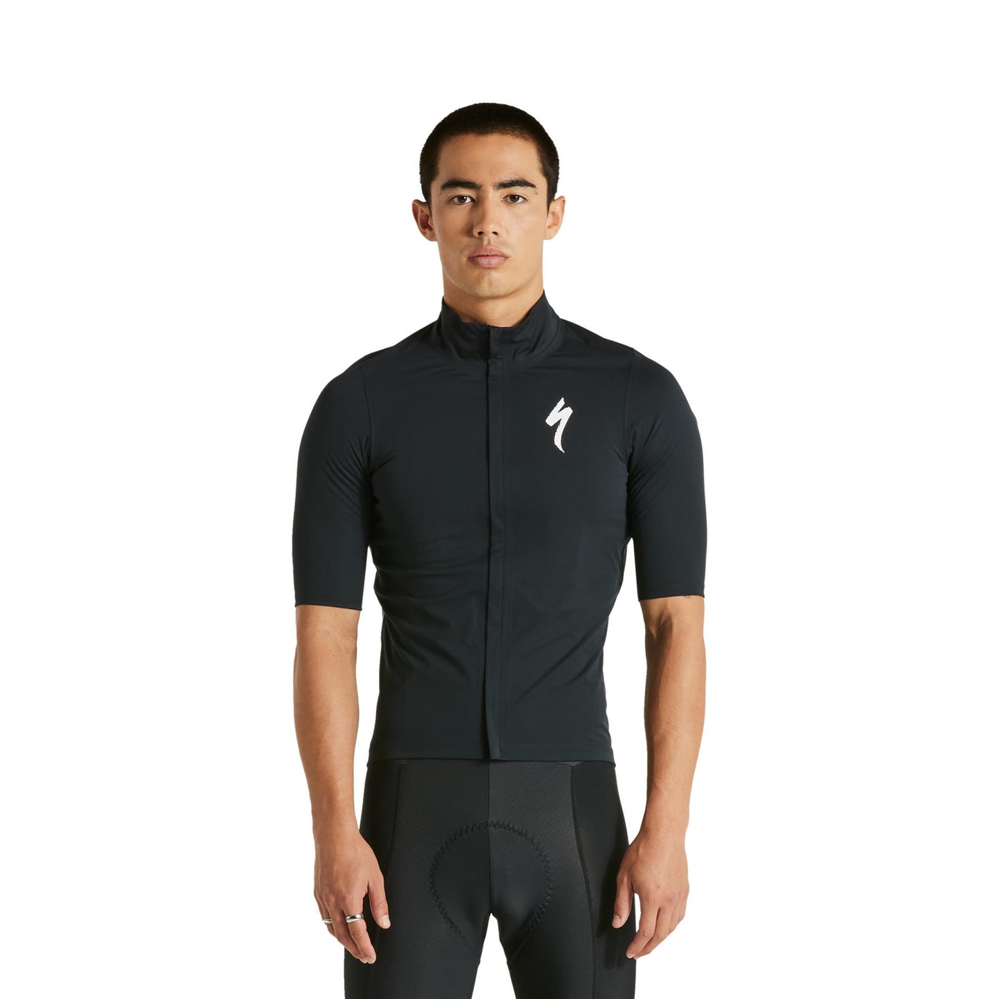 Men's SL Pro Short Sleeve Rain Jersey in Black