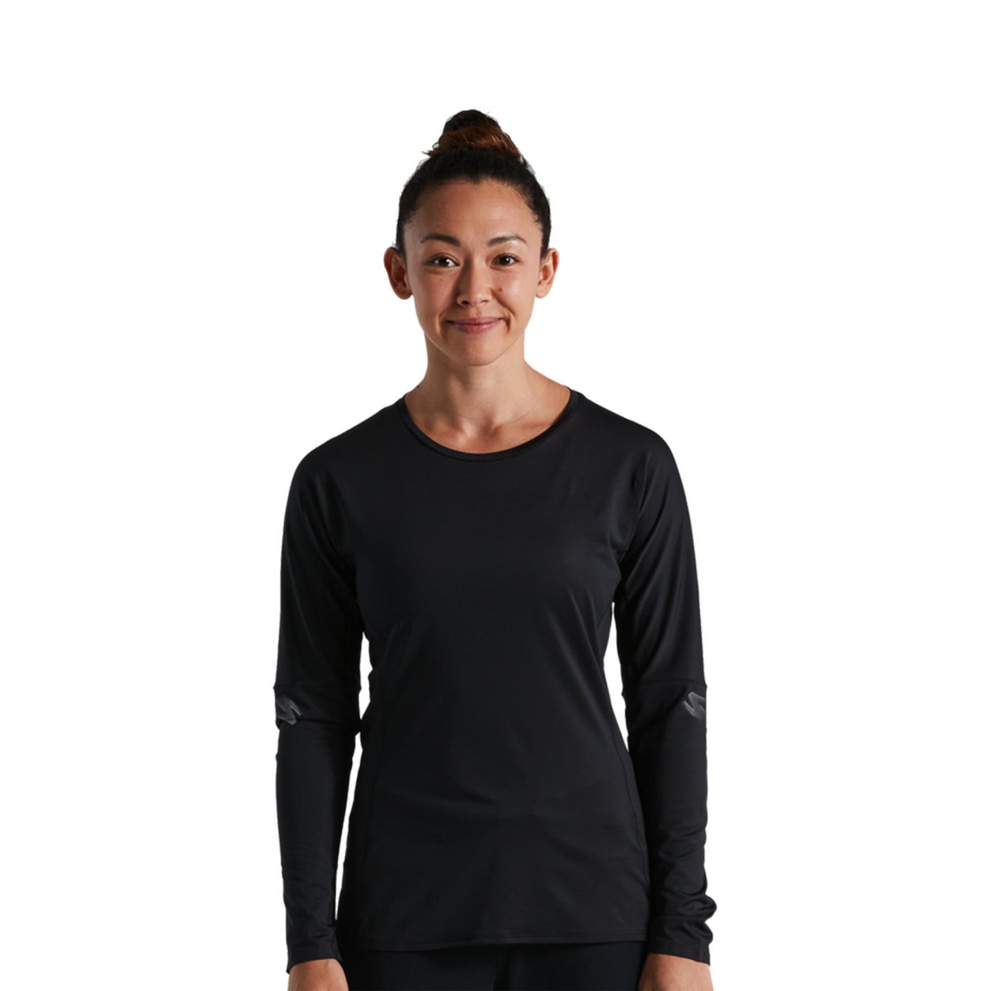 Women's Trail Air Long Sleeve Jersey in Black