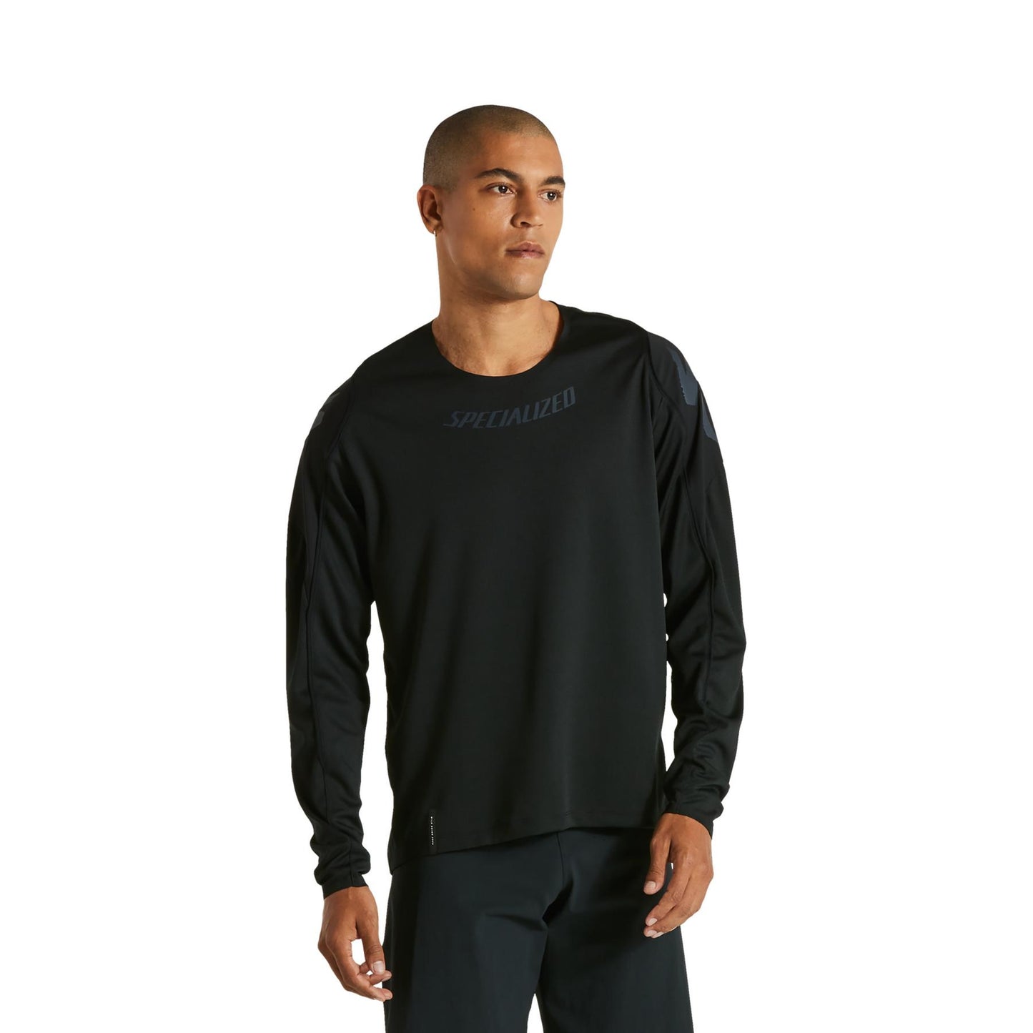 Gravity Long Sleeve Jersey in Black