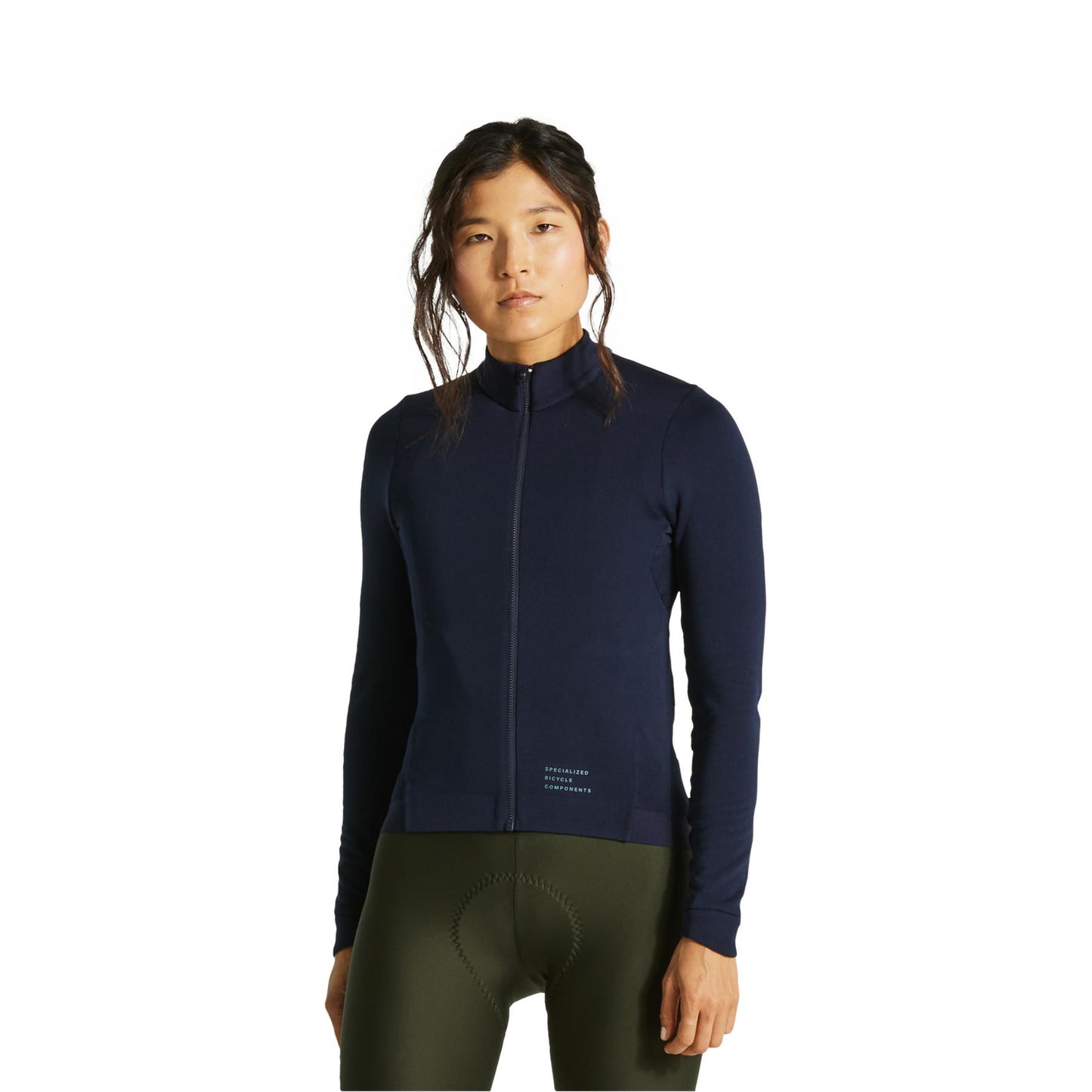 Women's Prime Power Grid Long Sleeve Jersey in Dark Navy