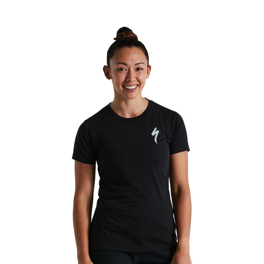 Women's S-Logo T-Shirt in Black