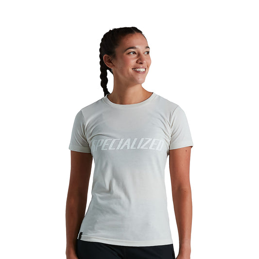 Womens Wordmark T-Shirt in Dove Grey