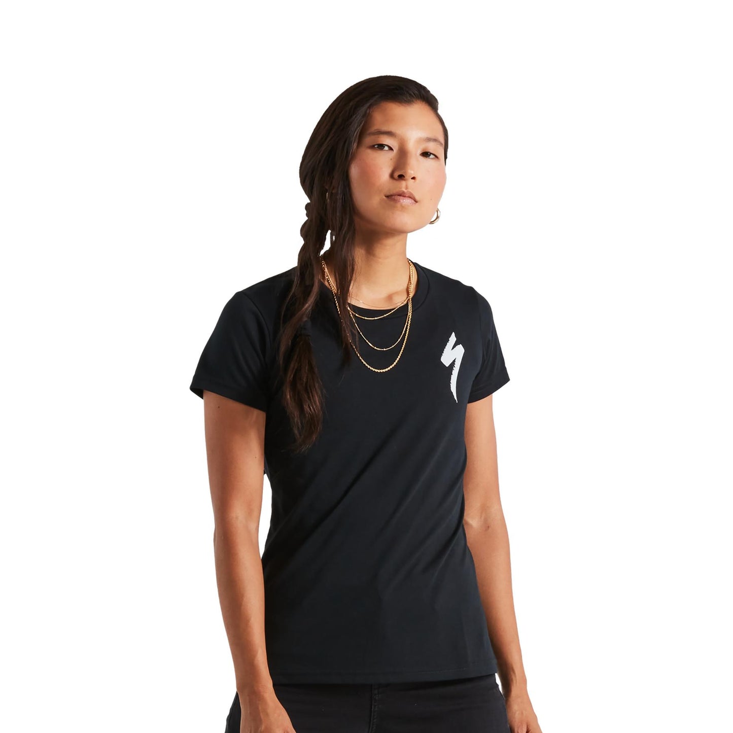 Women's S-Logo Short Sleeve T-Shirt in Black