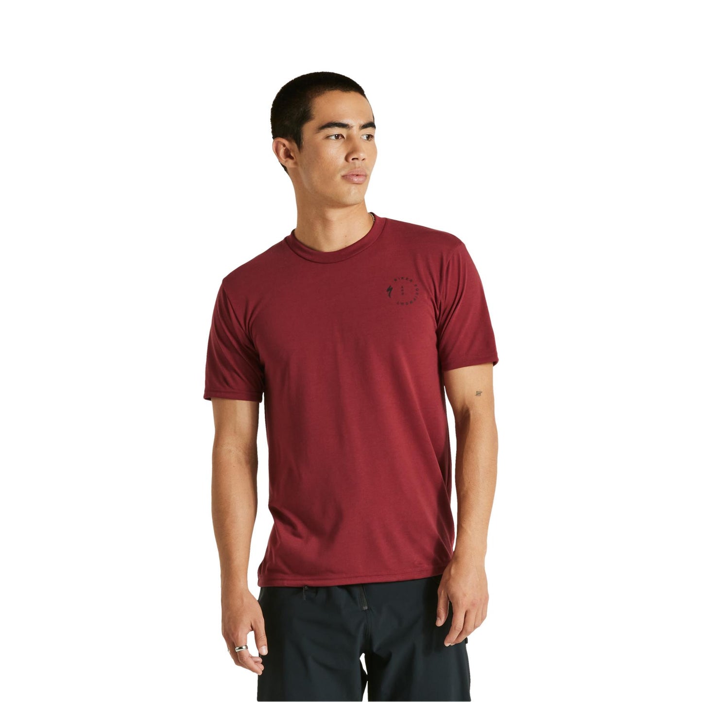 Stoke Short Sleeve T-Shirt in Maroon