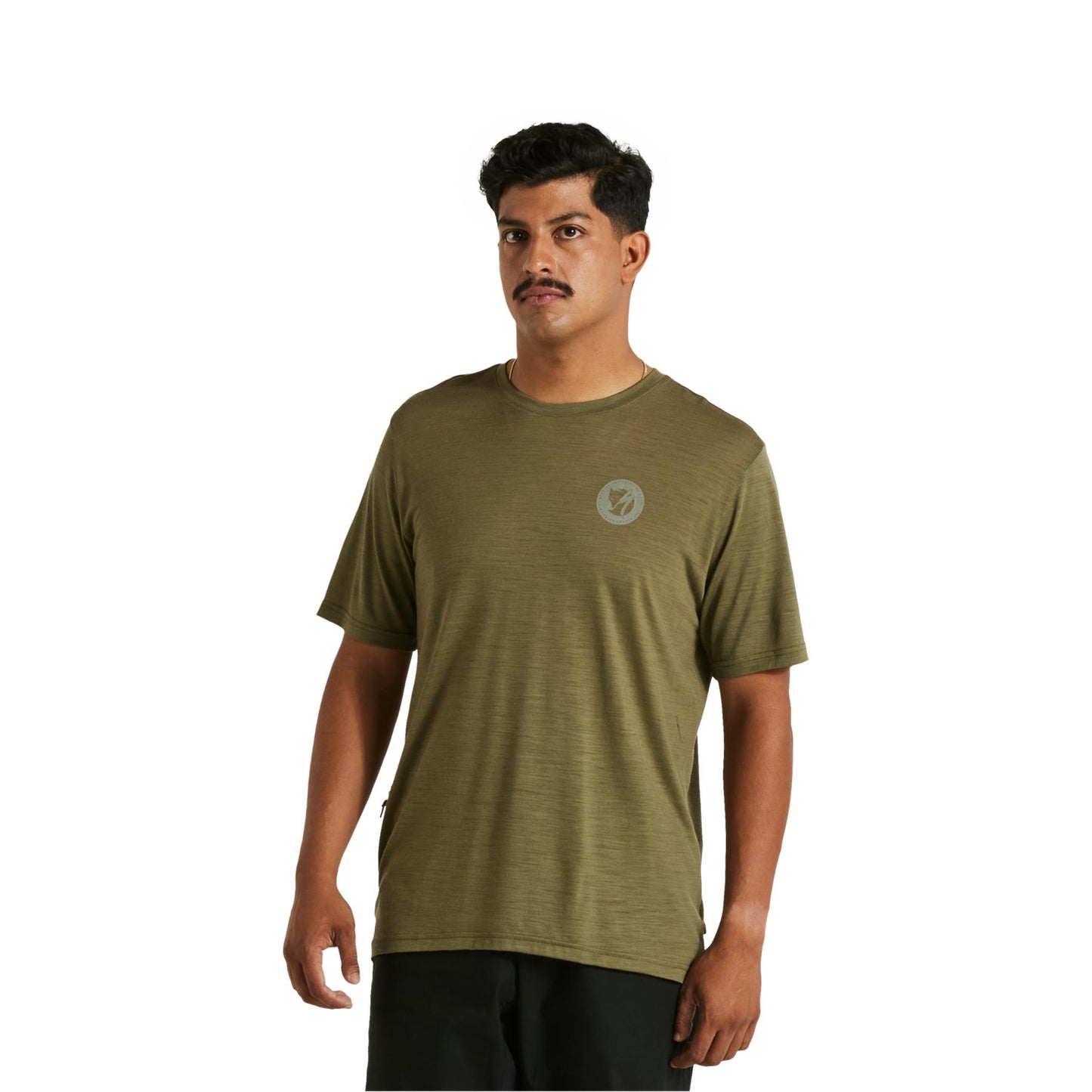 Men's Specialized/Fj_x008a_llr_x008a_ven Wool Short Sleeve Tee in Green