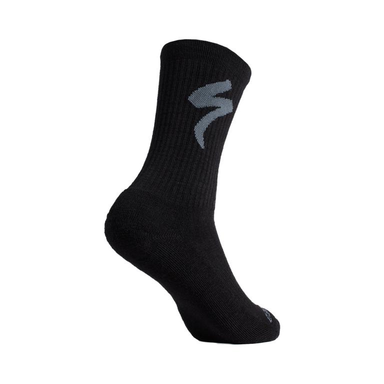 Merino Midweight Tall Logo Socks