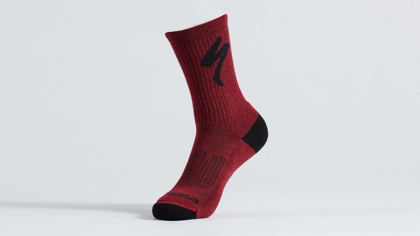 Merino Midweight Tall Logo Socks