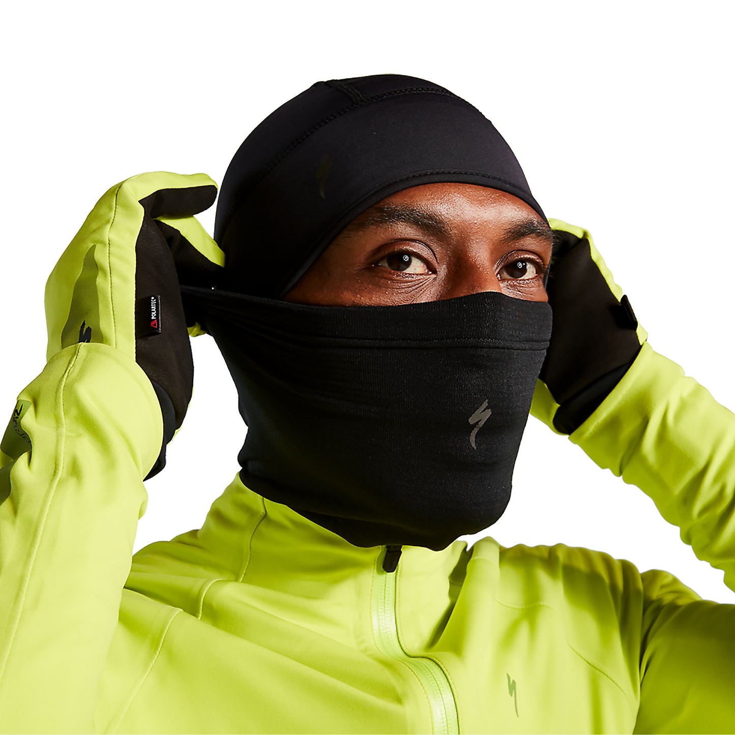 Prime Power Grid Neck Gaiter in Black