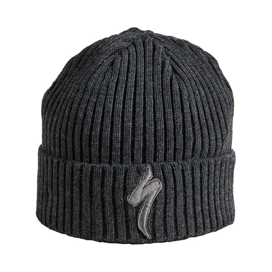 New Era Cuff S-Logo Beanie in Smoke