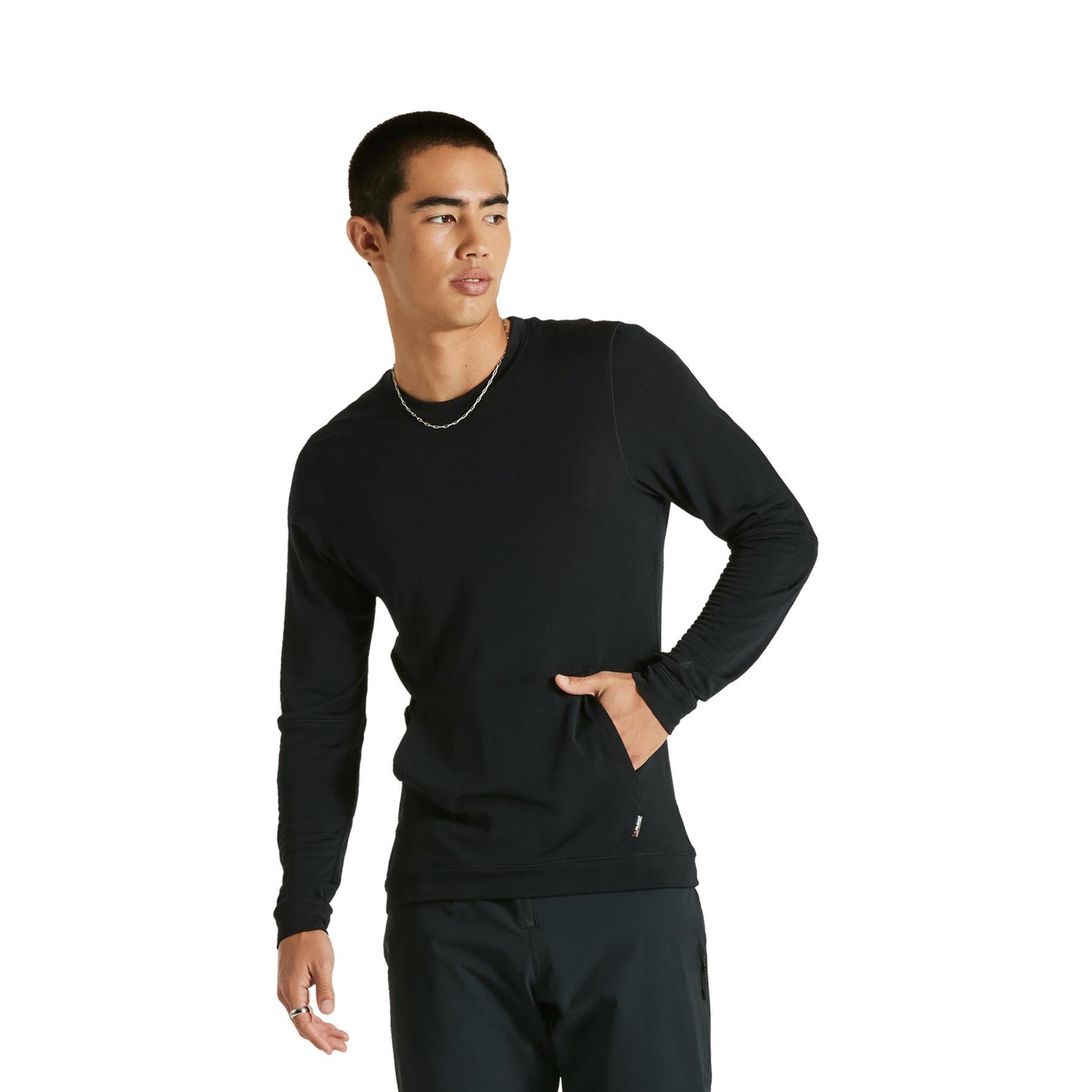 Men's Trail Thermal Jersey in Black