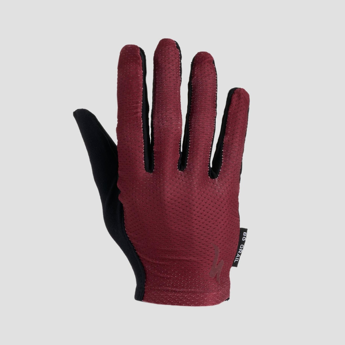 Men's Body Geometry Grail Long Finger Gloves in Garnet Red