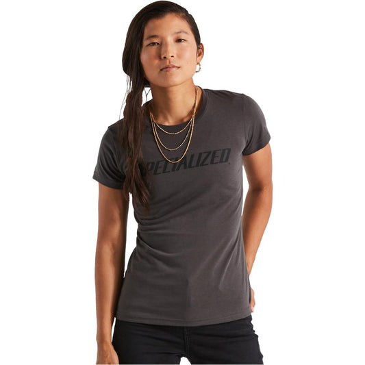 Women's Wordmark Short Sleeve T-Shirt in Charcoal