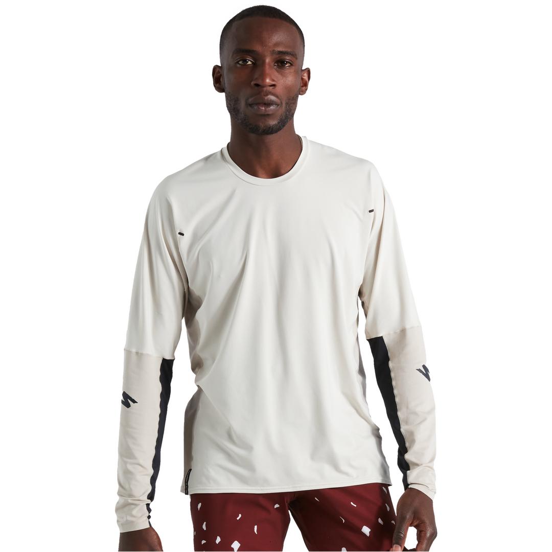 Men's Trail Air Long Sleeve Jersey in White Mountains