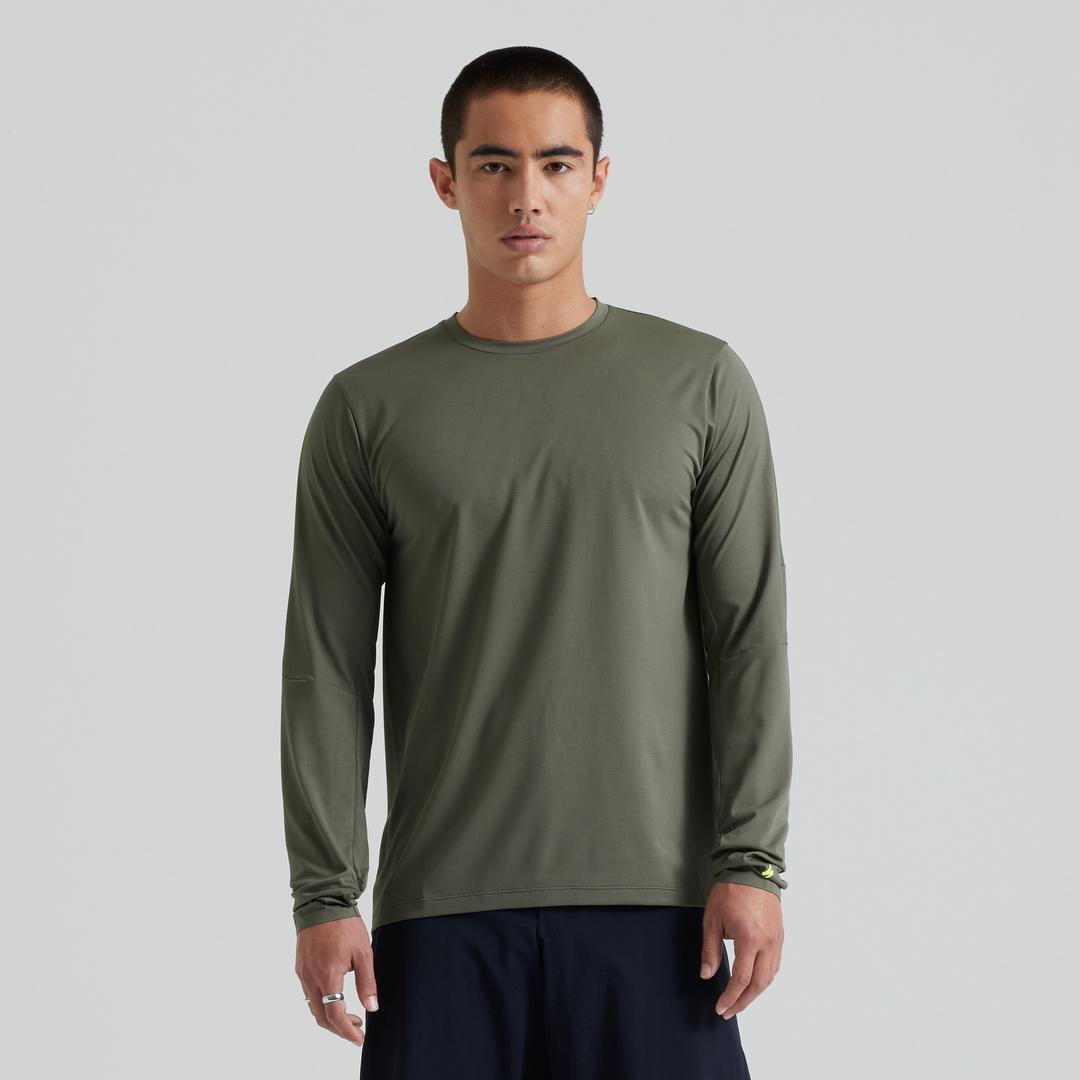 Men's Gravity Training Long Sleeve Jersey in Oak Green