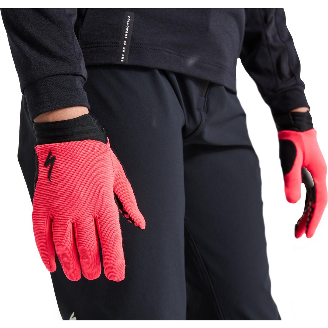 Youth Trail Gloves in Imperial Red