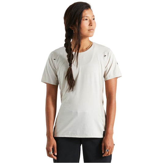 Women's Trail Air Short Sleeve Jersey in White Mountains