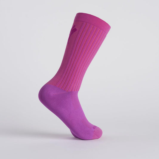 Hydrogen Aero Tall Road Socks in Purple Orchid