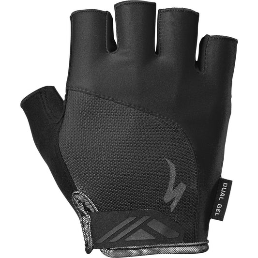 Men's Body Geometry Dual-Gel Short Finger Gloves in Black