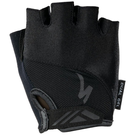 Women's Body Geometry Dual-Gel Short Finger Gloves in Black