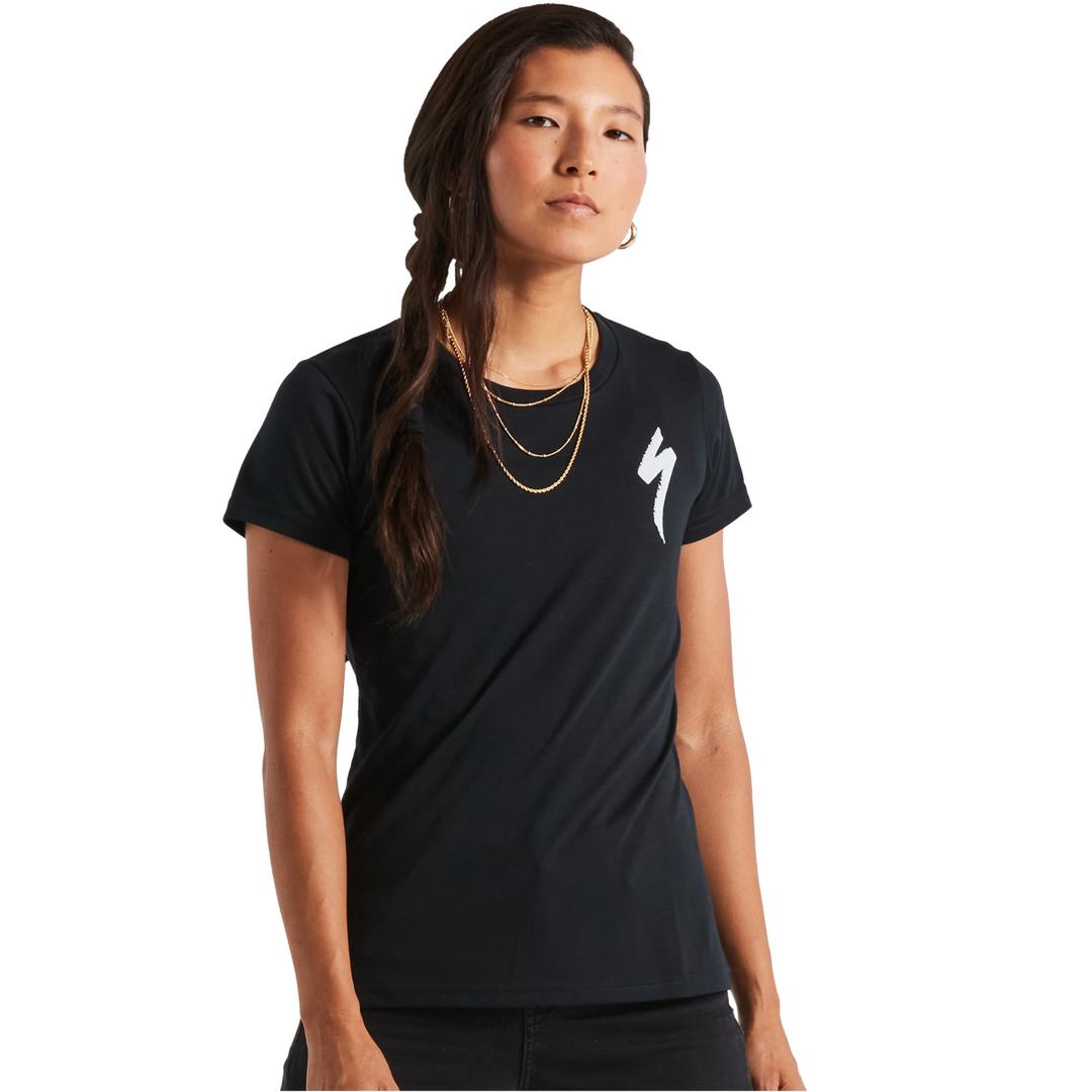 Women's S-Logo Short Sleeve T-Shirt in Black