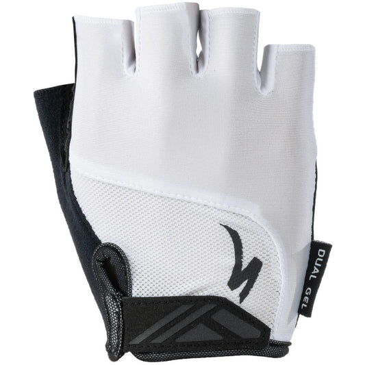 Men's Body Geometry Dual-Gel Short Finger Gloves in White