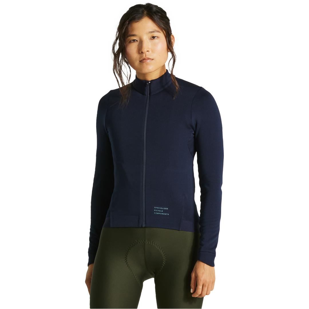 Women's Prime Power Grid Long Sleeve Jersey in Dark Navy