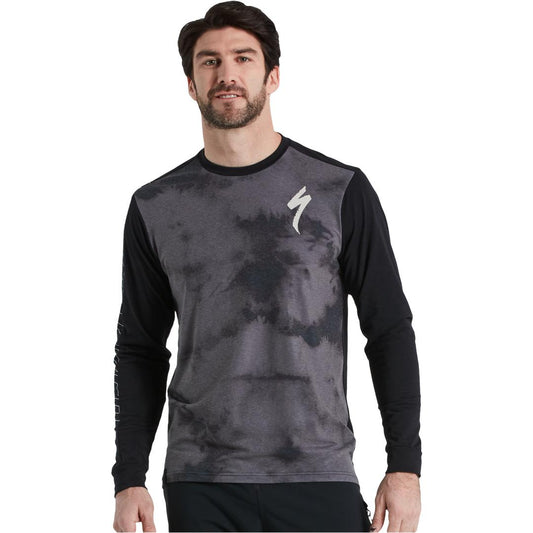 Mens Altered-Edition Trail Long Sleeve Jersey in Smoke