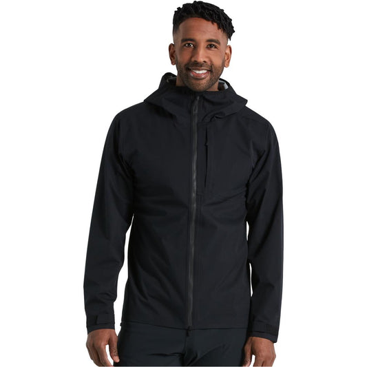 Men's Trail Rain Jacket in Black