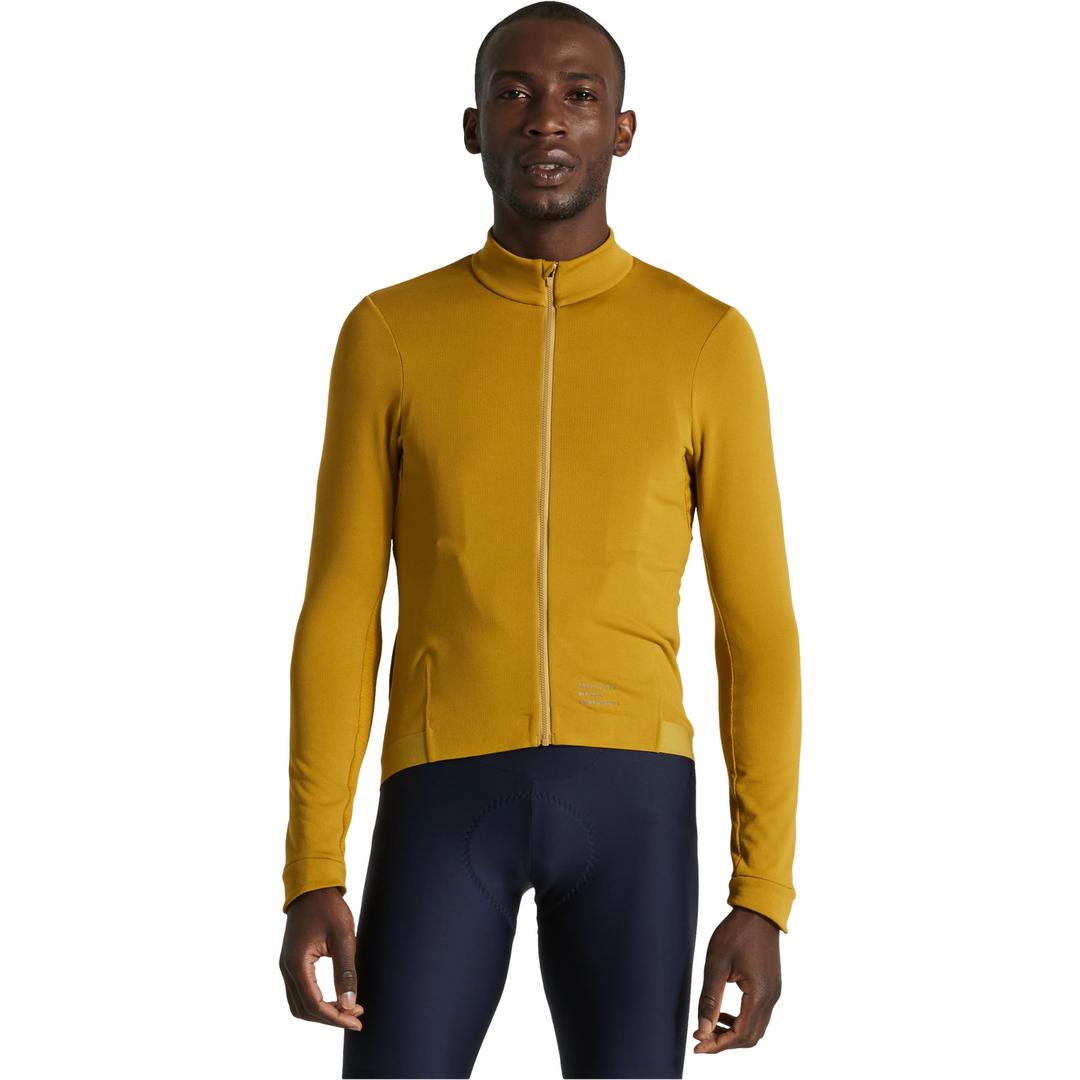 Mens Prime Power Grid Long Sleeve Jersey in Harvest Gold