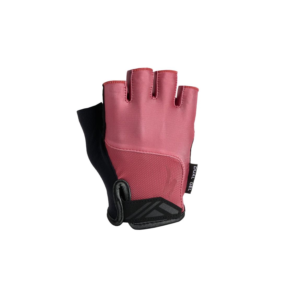 Men's Body Geometry Dual-Gel Short Finger Gloves in Dusty Rose