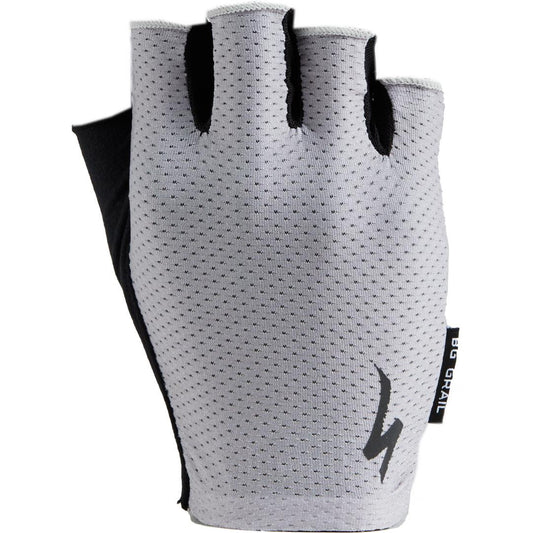 Men's Body Geometry Grail Short Finger Gloves in Silver