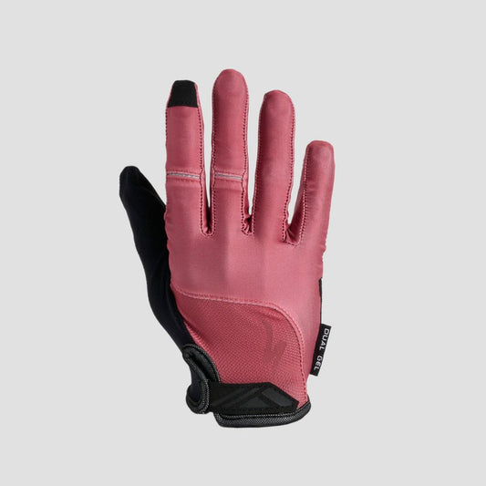 Women's Body Geometry Dual-Gel Long Finger Gloves in Dusty Rose